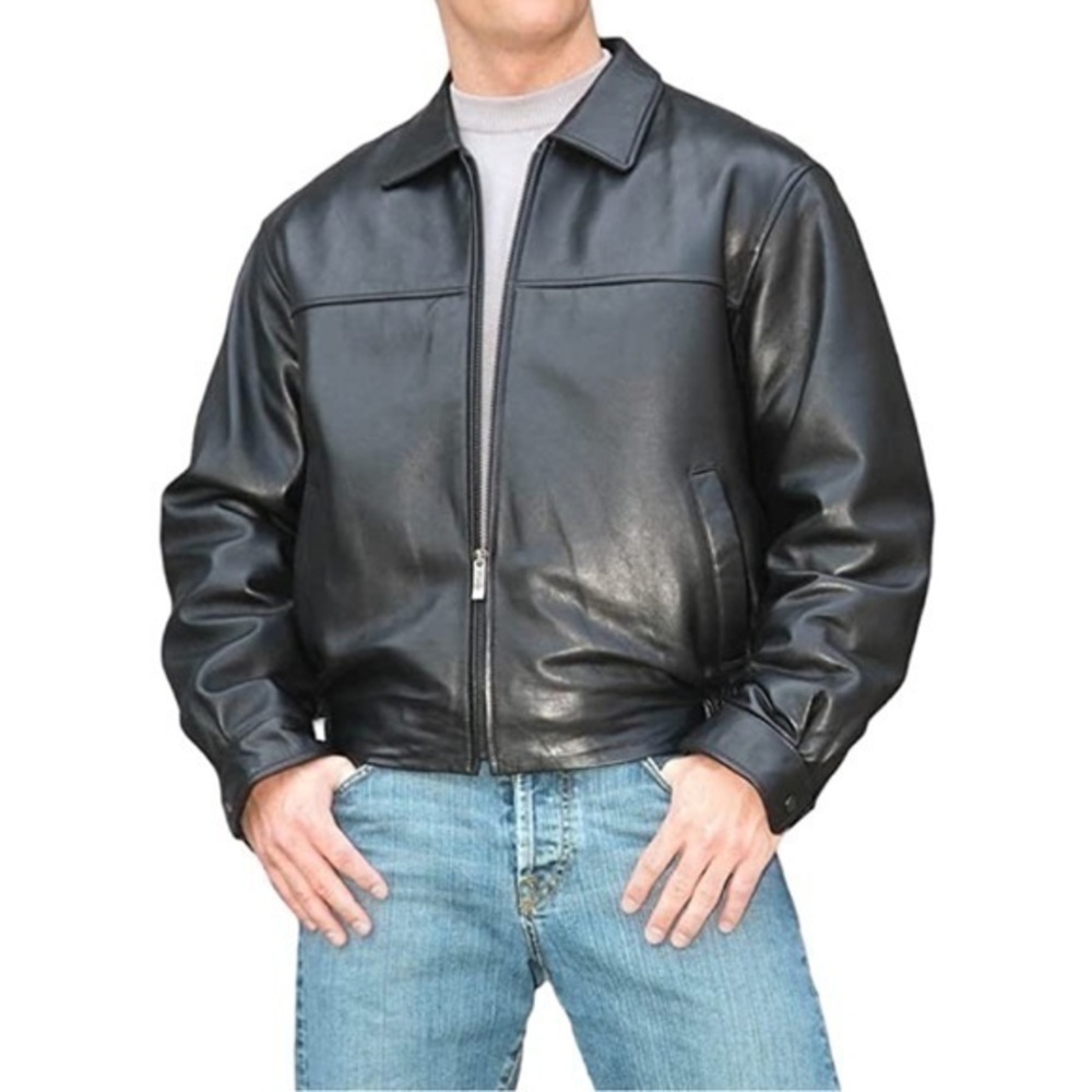 Vintage Modern Elements Women’s Black 100% Genuine Leather Motorcycle Jacket
